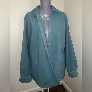Teal Snap-Button Jacket